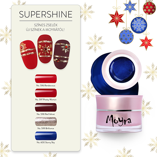 Moyra SuperShine fixálásmentes színes zselék 5 új színben!