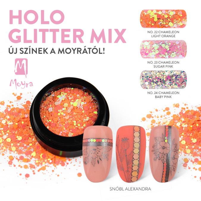 Újdonság! Moyra Holo Glitter Mix 3 új színben