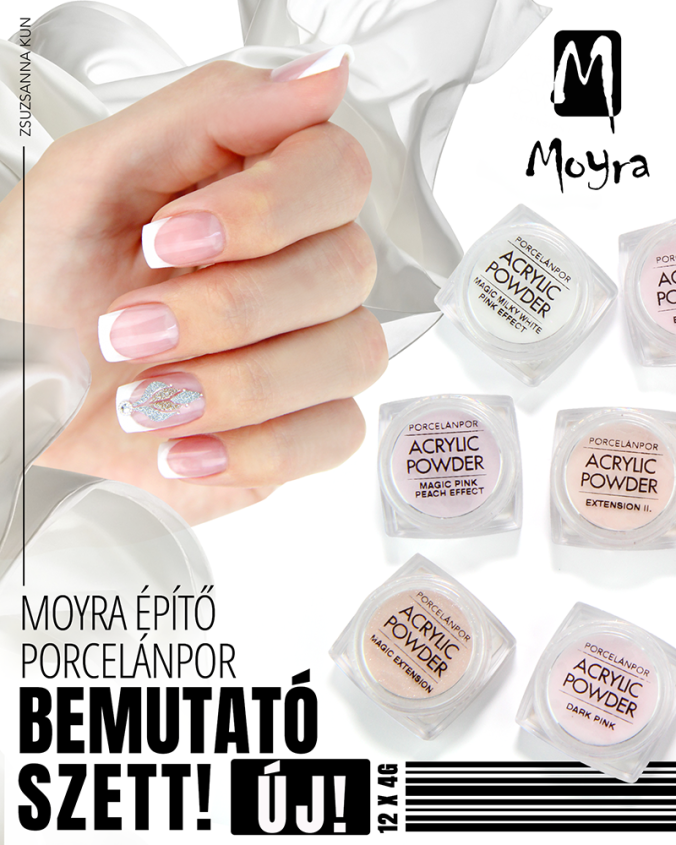 Moyra építő porcelánpor bemutató szettek!